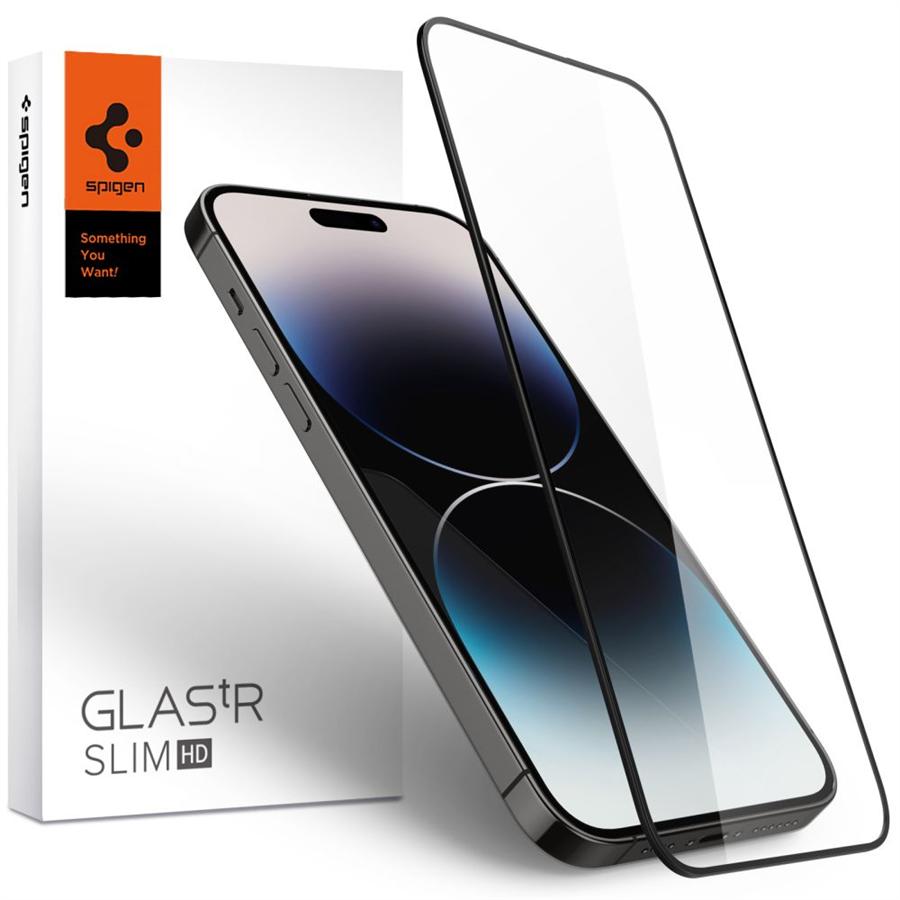 Spigen GLAS.tR Slim Ochranné Sklo iPhone 14 Pro Max Black