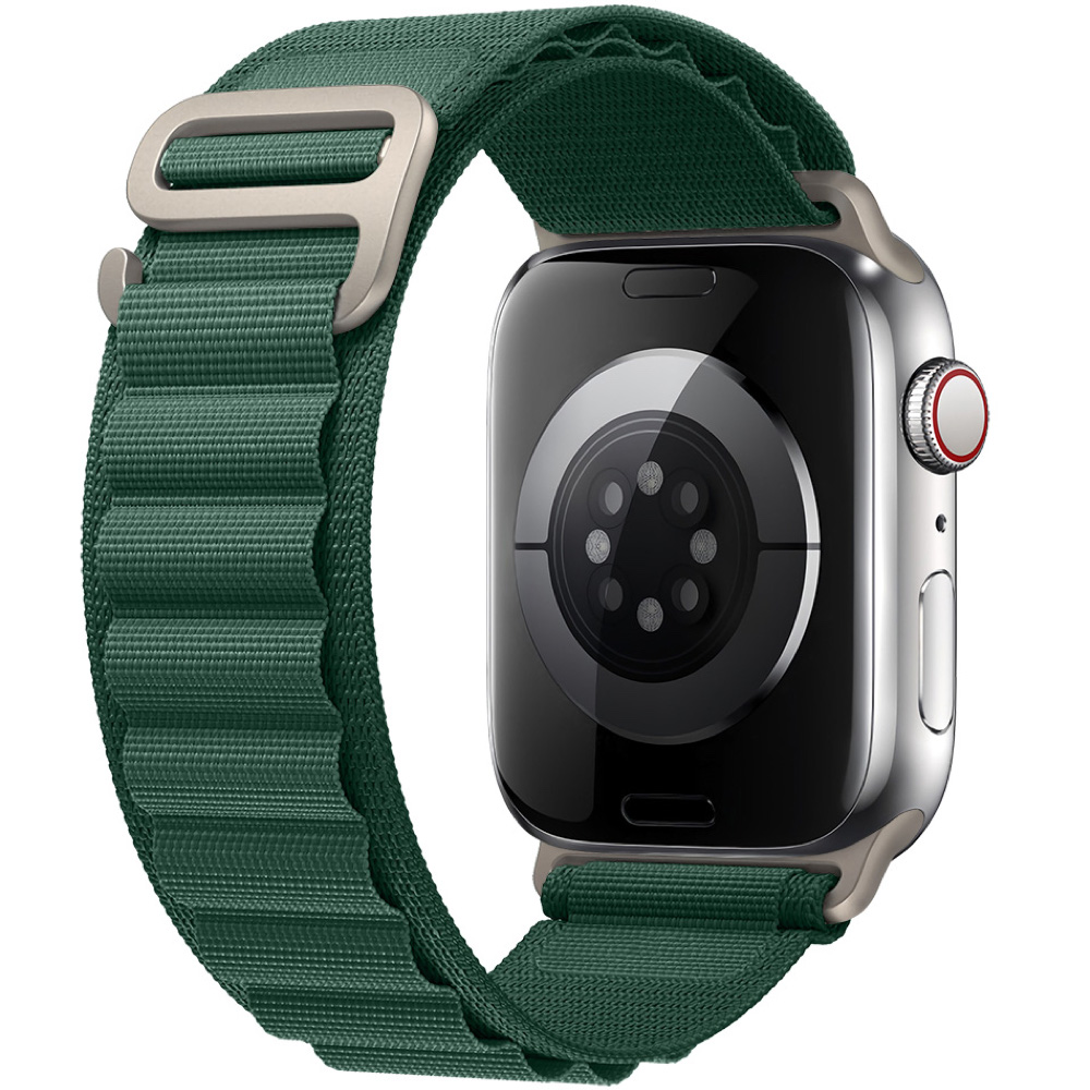 Alpina Náramek Apple Watch 45/44/42/Ultra Ink Green