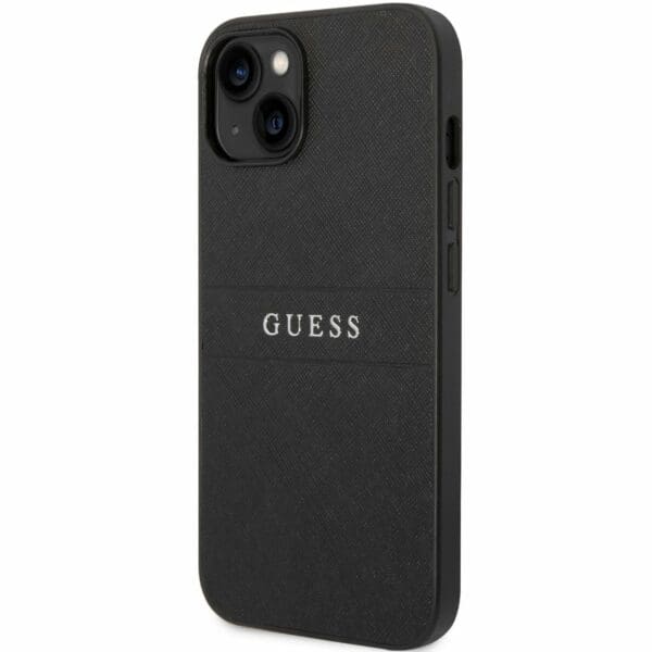 Guess PU Leather Saffiano Blakc Kryt iPhone 14