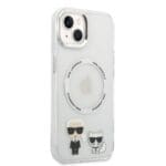 Karl Lagerfeld MagSafe Karl and Choupette Transparent Kryt iPhone 14