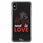 All You Need Is Love Kryt iPhone X/XS