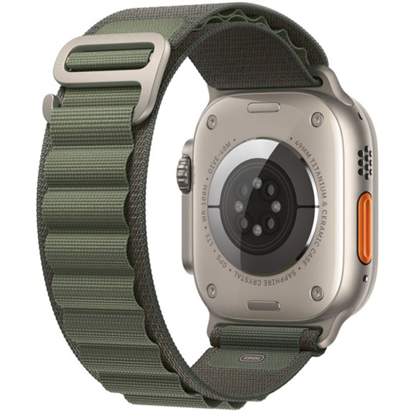 Alpina Náramek Apple Watch 45/44/42/Ultra Khaki