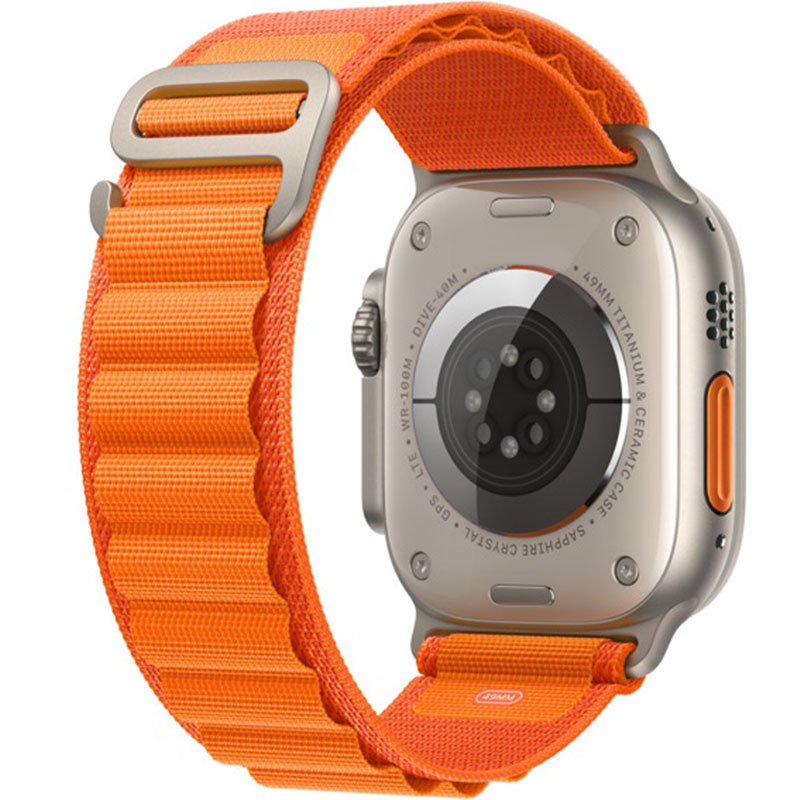 Alpina Náramek Apple Watch 45/44/42/Ultra Orange