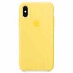 Apple Canary Yellow Silicone Kryt iPhone XS