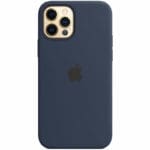 Apple Deep Navy Silicone MagSafe Kryt iPhone 12/12 Pro