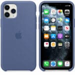 Apple Linen Blue Silicone Kryt iPhone 11 Pro