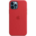 Apple Red Silicone MagSafe Kryt iPhone 12/12 Pro