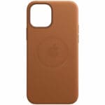 Apple Saddle Brown Leather MagSafe Kryt iPhone 12/12 Pro