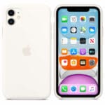Apple White Silicone Kryt iPhone 11