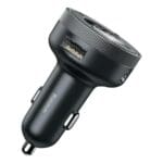 Baseus Enjoy Car LED Wireless 2x USB 3,5mm Jack MP3 Nabíječka Blueoth 5.0 3.4A Black (CCLH-01)