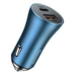 Baseus Golden Contacr Pro Nabíječka Do Auta, USB + USB-C, QC4.0+, PD, SCP, 40W (Blue)