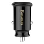 Baseus Grain Nabíječka Do Auta Mini Nabíječka Do Auta 2x USB 3.1A Black (CCALL-ML01)