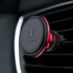 Baseus Magnetic Car Mount With Kabel Clip Red