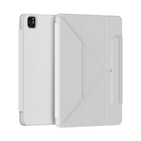 Baseus Safattach Y-type Case for iPad Pro 12.9"2018/2020/2021 Cover with Stand White (ARCX010102)