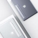 Baseus Self-adhesive Aluminum Holder for MacBook Ultra (Dark Gray)
