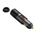 Baseus Share Gether USBUSB Type Cigarette Lighter Socket Nabíječka Do Auta 120W Quick Charge Power Delivery Gray (CCBT-C0G)