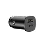 Baseus Square PPS Universal Smart Nabíječka Do Auta USB Quick Charge 4.0 QC 4.0 And USB-C PD 3.0 SCP Black (CCALL-AS01)