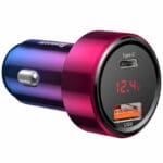 Baseus USB + Type C Car Charger Magic Series PPS Digital Display 45W Red