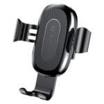 Baseus Wireless Nabíječka Gravity Držák Do Auta Phone Bracket Air Vent Holder + Qi Nabíječka Black (WXYL-01)