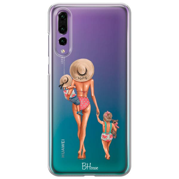 Beach Day Girl Blonde Kryt Huawei P20 Pro