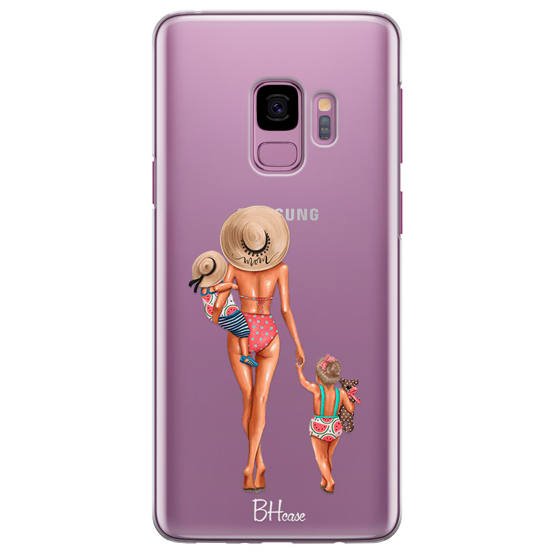 Beach Day Girl Blonde Kryt Samsung S9