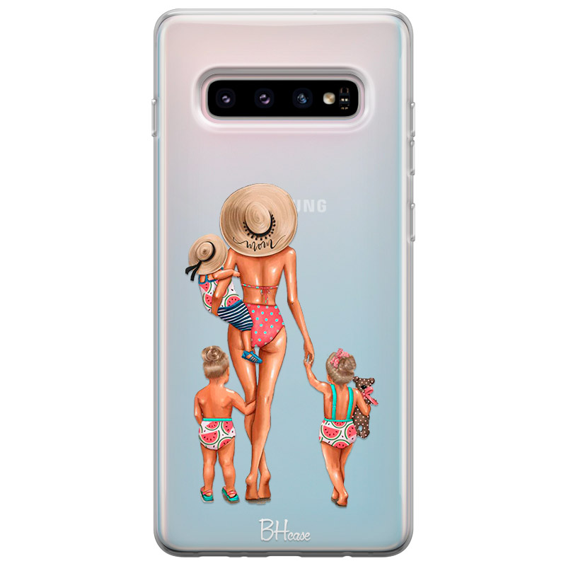 Beach Day Girls Blonde Kryt Samsung S10 Plus