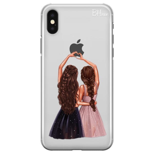 Besties Brown Hair Kryt iPhone X/XS