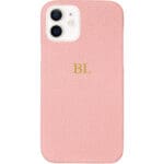 BHcase Leather Monogram Pink Kryt iPhone 12/12 Pro