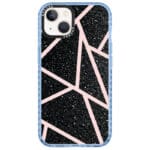 Black Glitter Pink Kryt iPhone 14 Plus