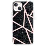 Black Glitter Pink Kryt iPhone 13 Mini