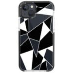 Black White Geometric Kryt iPhone 13 Mini