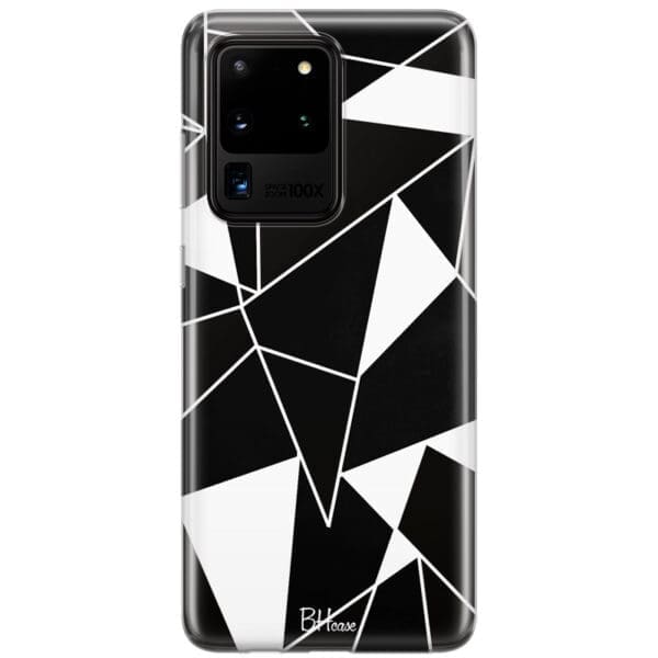Black White Geometric Kryt Samsung S20 Ultra