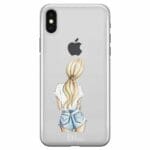 Blonde Back Girl Kryt iPhone X/XS
