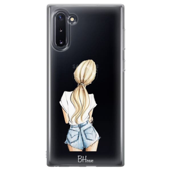 Blonde Back Girl Kryt Samsung Note 10