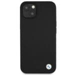 BMW BMHCP13SSILBK Black Silicone Signature Kryt iPhone 13 Mini