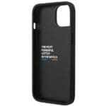 BMW BMHCP14S22PTDK Black Leather Stamp Tricolor Kryt iPhone 14