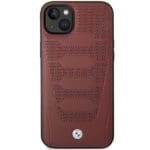 BMW BMHCP14S22RPSR Burgundy Leather Seats Pattern Kryt iPhone 14
