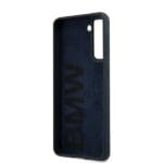 BMW BMHCS21MSILNA Navy Silicone Signature Kryt Samsung S21 Plus