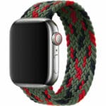 Braided Řemínek Apple Watch SE/11/10/9/8/7/6/5/4/3 (42/41/40/38mm) Black Green Red
