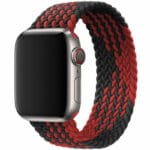 Braided Řemínek Apple Watch SE/11/10/9/8/7/6/5/4/3 (42/41/40/38mm) Black Red