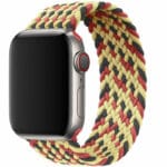 Braided Řemínek Apple Watch SE/11/10/9/8/7/6/5/4/3 (42/41/40/38mm) Black Red Gold