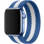 Braided Řemínek Apple Watch SE/11/10/9/8/7/6/5/4/3 (42/41/40/38mm) Blue White