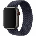 Braided Řemínek Apple Watch SE/11/10/9/8/7/6/5/4/3 (42/41/40/38mm) Charcoal Black
