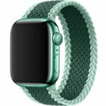 Braided Řemínek Apple Watch SE/11/10/9/8/7/6/5/4/3 (42/41/40/38mm) Green Border