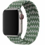 Braided Řemínek Apple Watch SE/11/10/9/8/7/6/5/4/3 (42/41/40/38mm) Green Gray