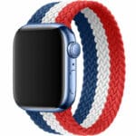 Braided Řemínek Apple Watch SE/11/10/9/8/7/6/5/4/3 (42/41/40/38mm) Red White Blue