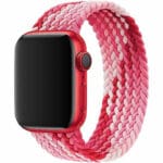 Braided Řemínek Apple Watch SE/11/10/9/8/7/6/5/4/3 (42/41/40/38mm) Strawberry Red
