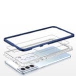 Clear 3in1 Frame Gel Blue Kryt Samsung Galaxy S22