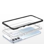 Clear 3in1 Silicone Frame Black Kryt Samsung Galaxy S23