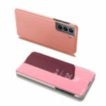 Clear View Flip Pink Kryt Samsung Galaxy S22